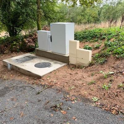 Eté 2019 - Poste de relèvement béton avec injection d'air Planchez en Morvan
