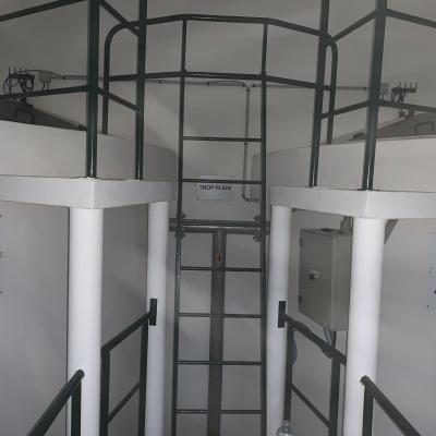 Octobre 2019 - Renouvellement hydraulique intérieur des cuves du réservoir